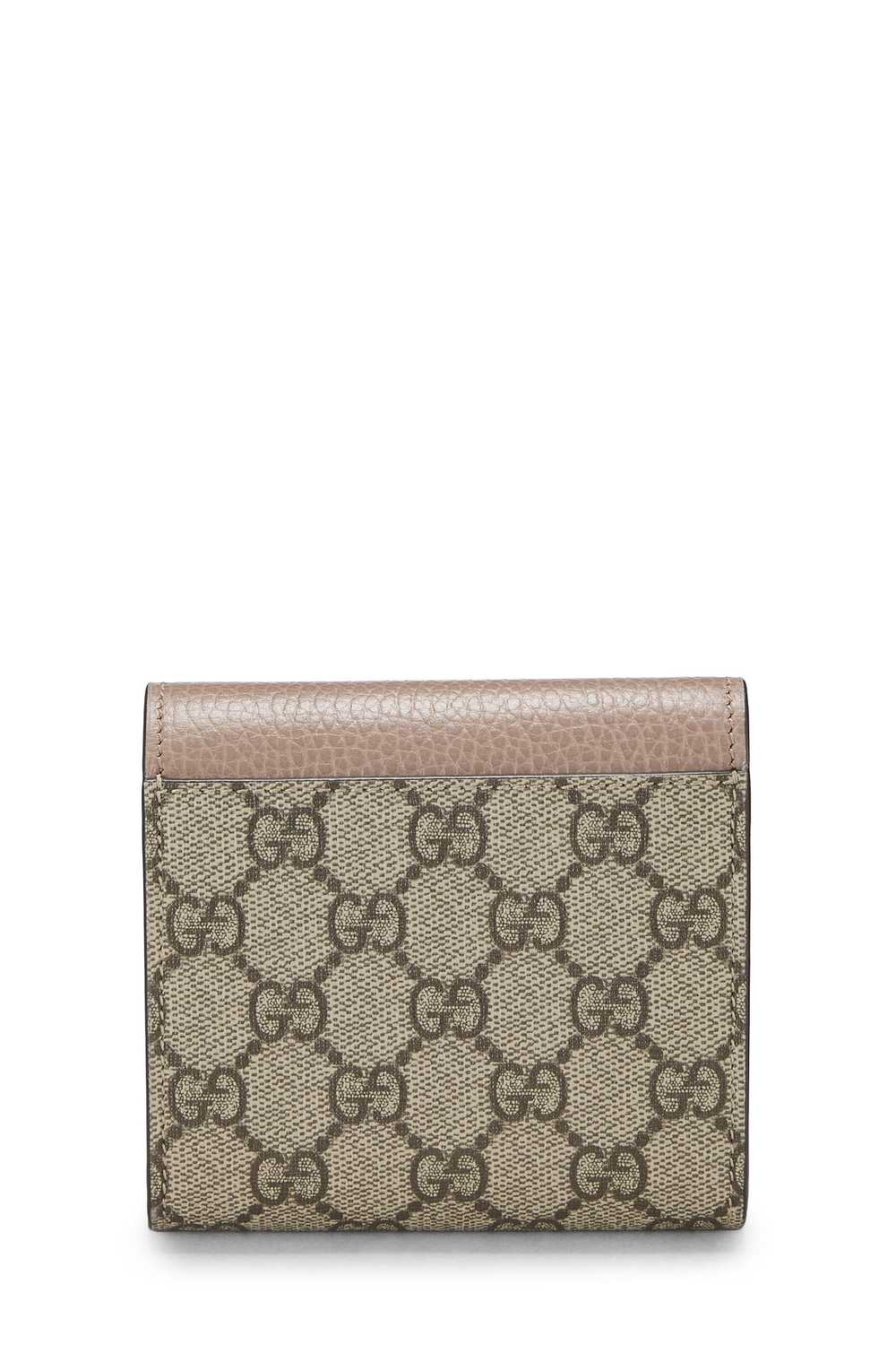 Pink GG Supreme Marmont Compact Wallet - image 3