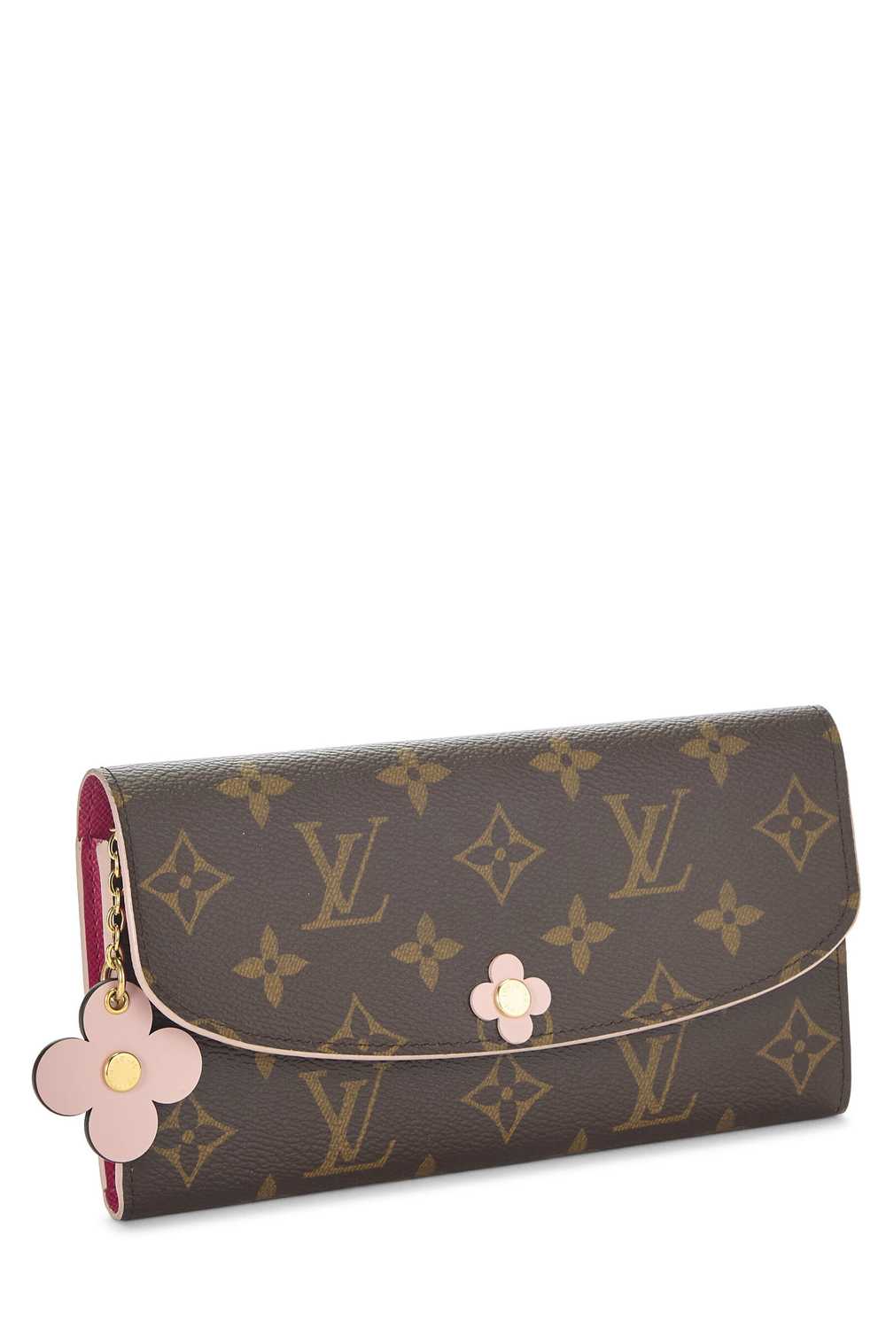 Pink Monogram Canvas Blooms Emilie Wallet - image 2