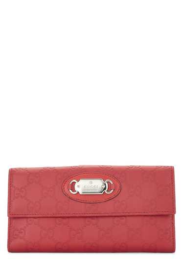 Red Guccissima Continental Wallet