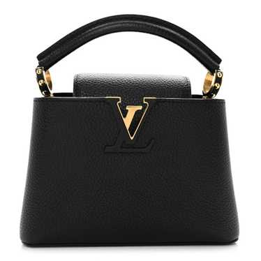 LOUIS VUITTON Taurillon Capucines Mini Black - image 1