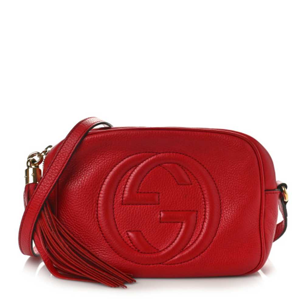 GUCCI Pebbled Calfskin Small Soho Disco Bag Tabas… - image 1