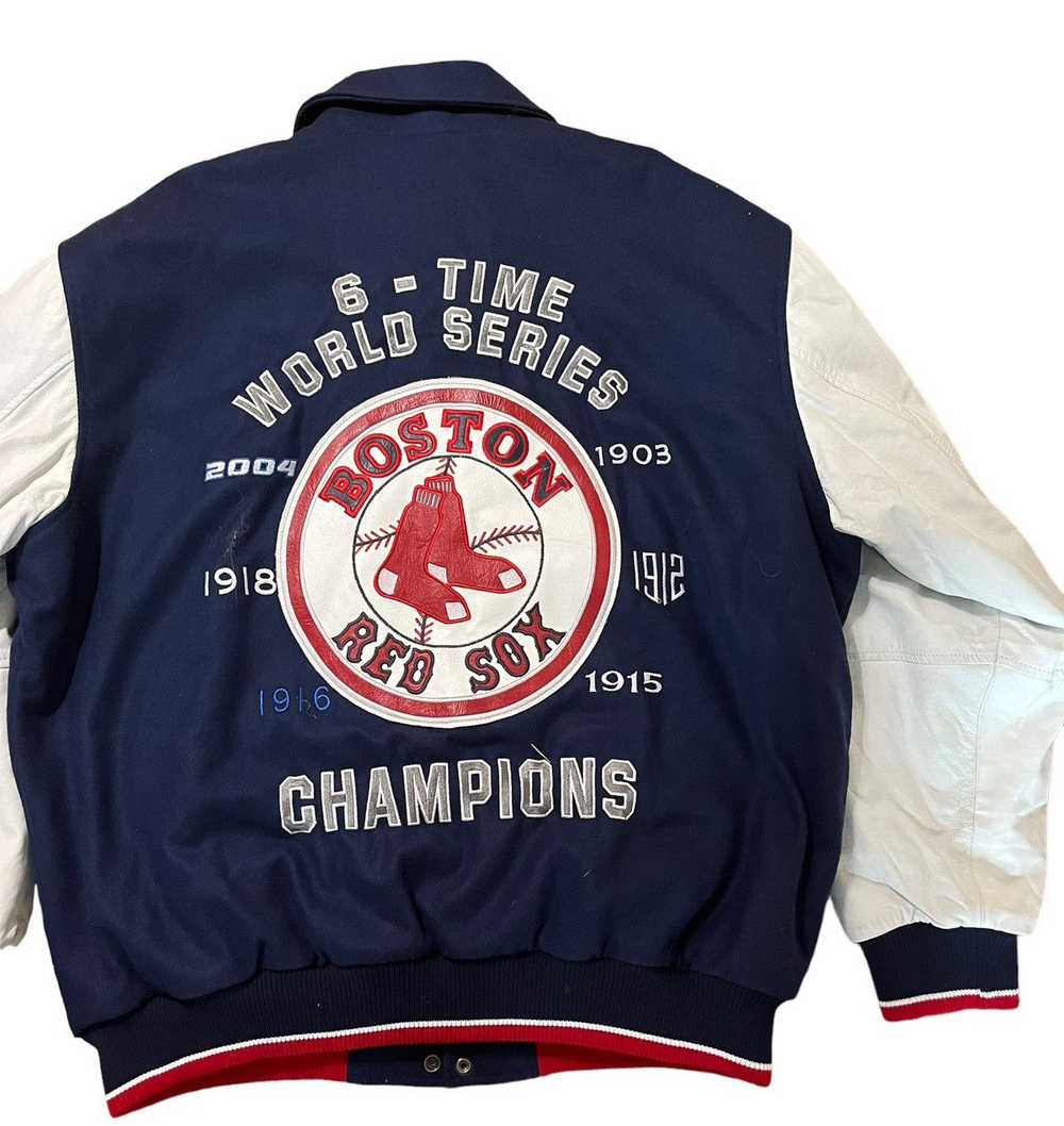 Vintage Y2K Red Sox World Series Bomber Jacket - image 3