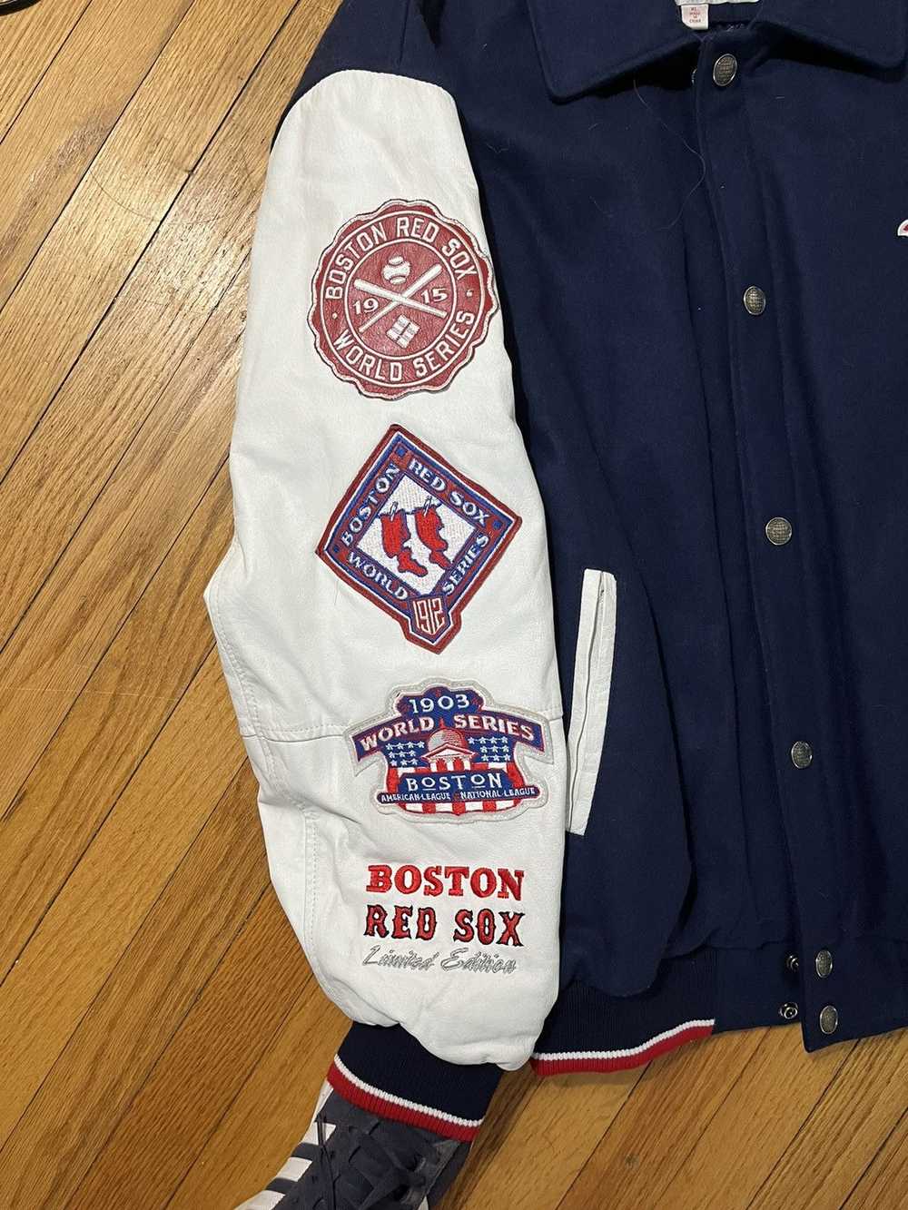 Vintage Y2K Red Sox World Series Bomber Jacket - image 6