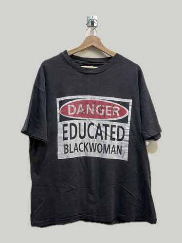 Vintage Danger Educated Black Woman T-Shirt