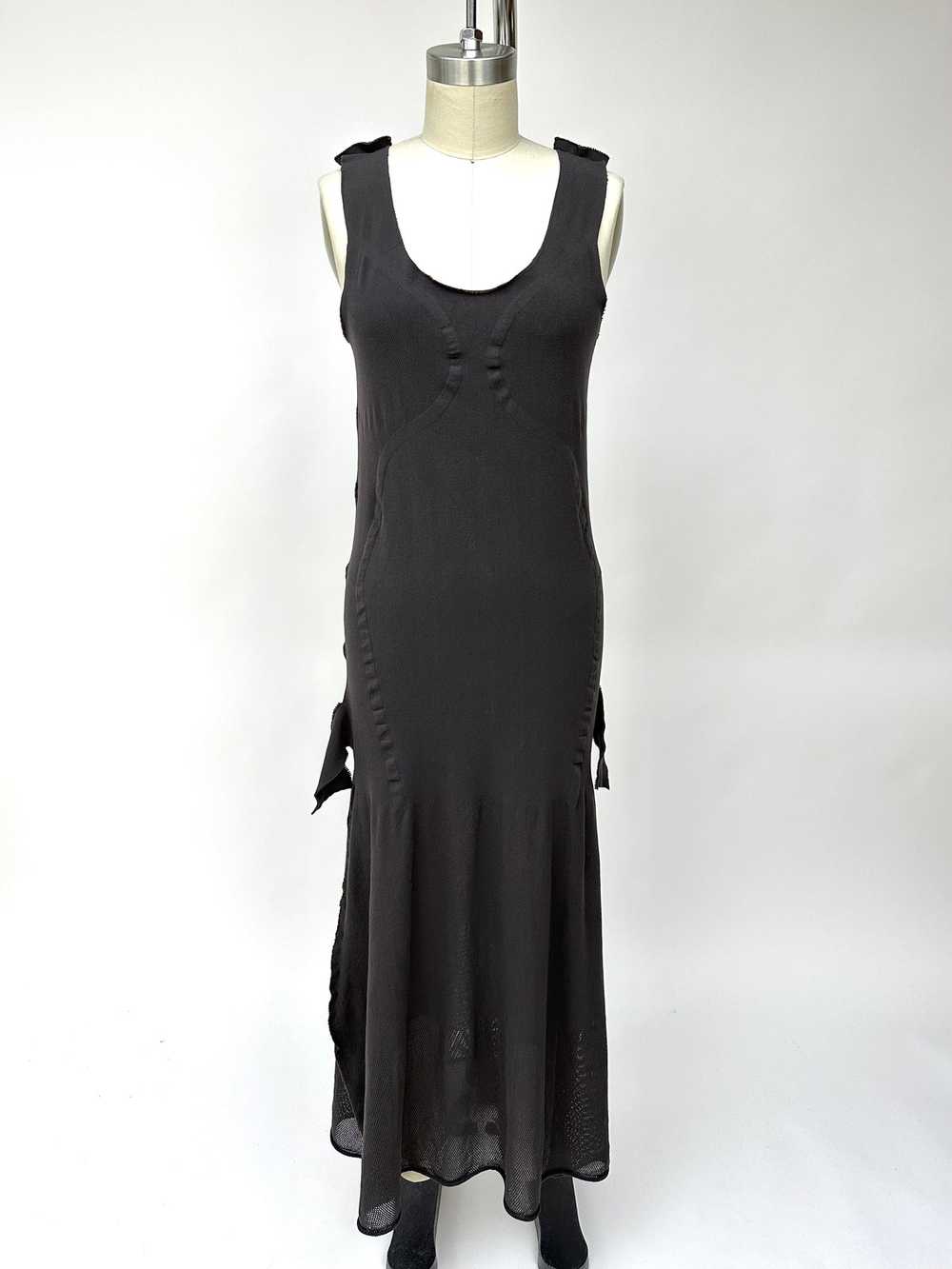 1990s Issey Miyake Mesh Panel Dress - image 2