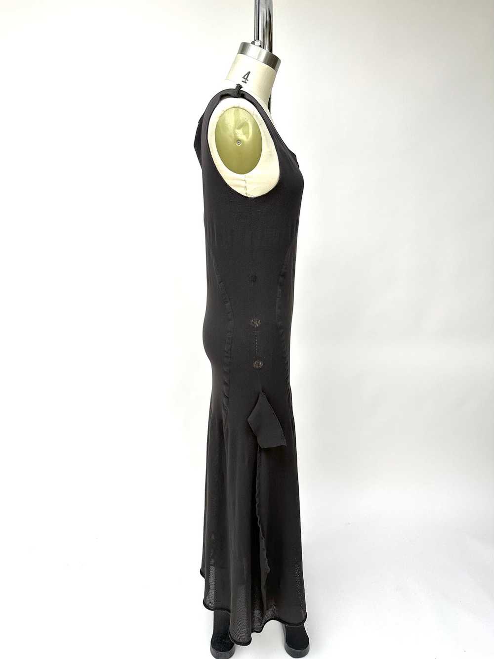 1990s Issey Miyake Mesh Panel Dress - image 5