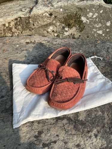 Bottega Veneta Leather Intrecciato Moccasins Drivi