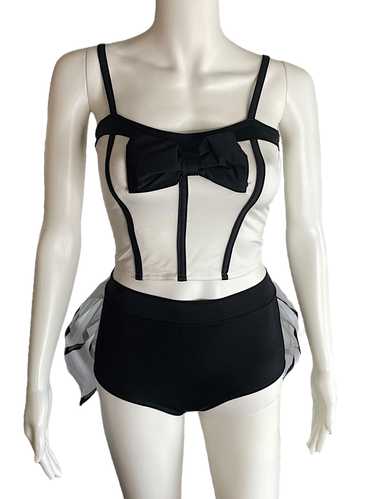 Dance costume - BRIEF WITH BACK HALF SKIRT - image 1