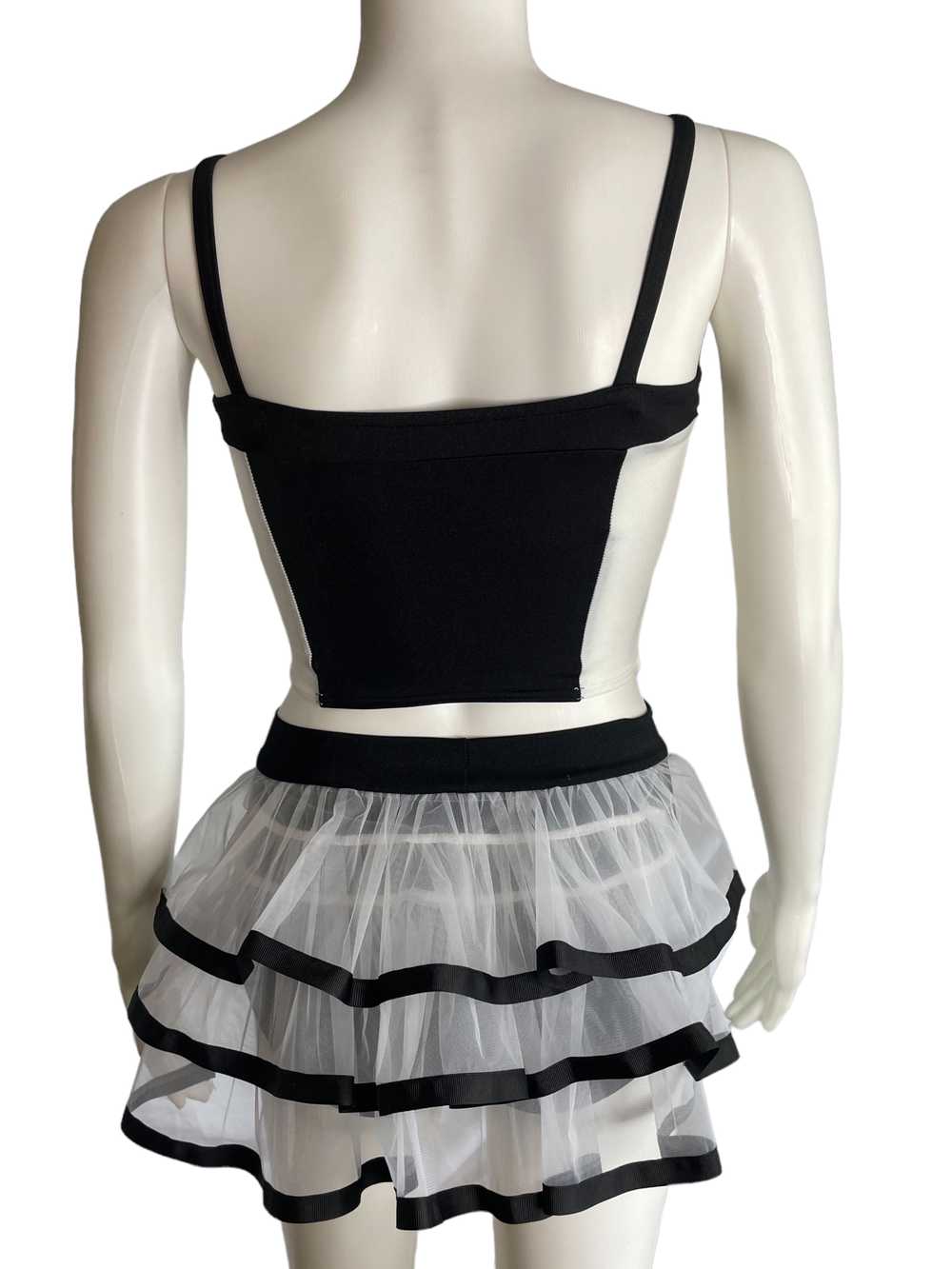 Dance costume - BRIEF WITH BACK HALF SKIRT - image 2