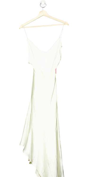 PrettyLittleThing White Tiered Skirt Strappy Maxi 