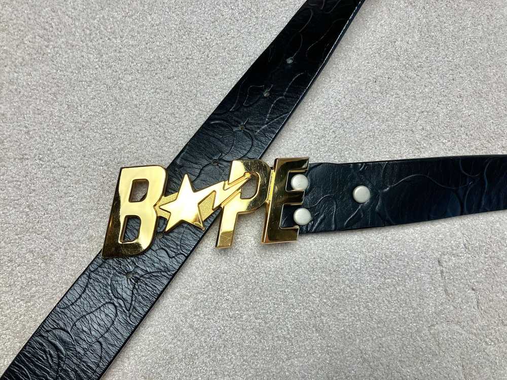 Bape Bapesta Leather Belt - image 3