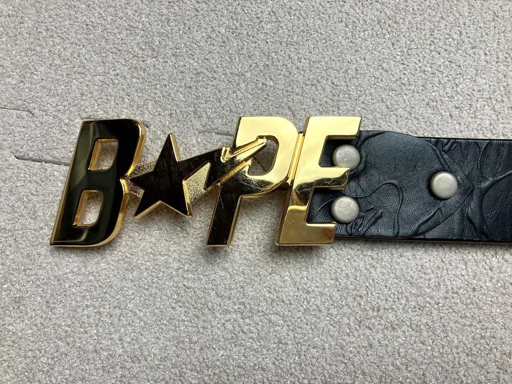 Bape Bapesta Leather Belt - image 5