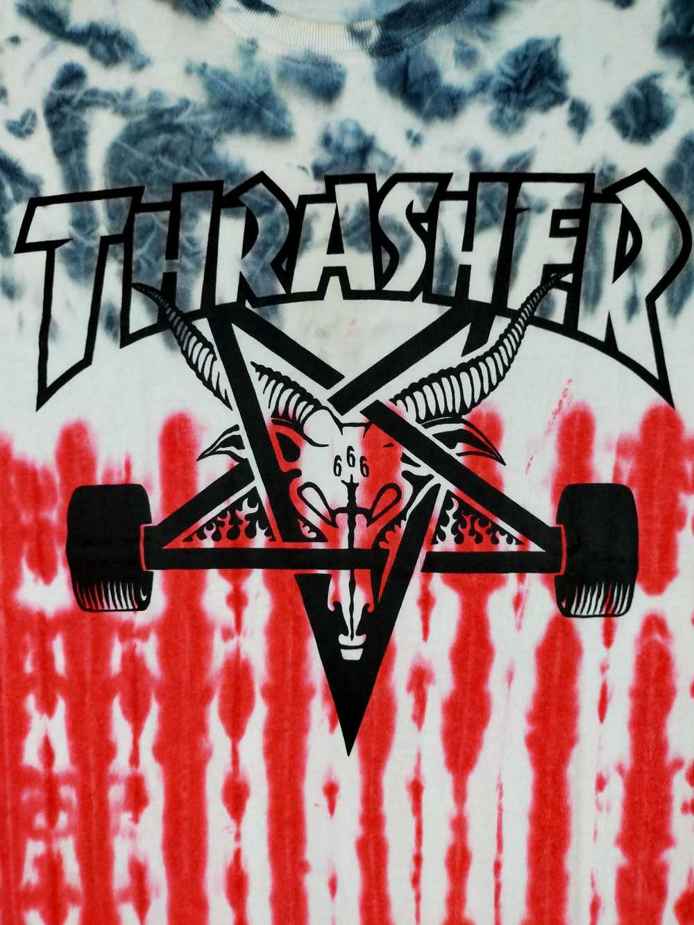 Art × Streetwear × Thrasher TYE DYE THRASHER 666 … - image 3