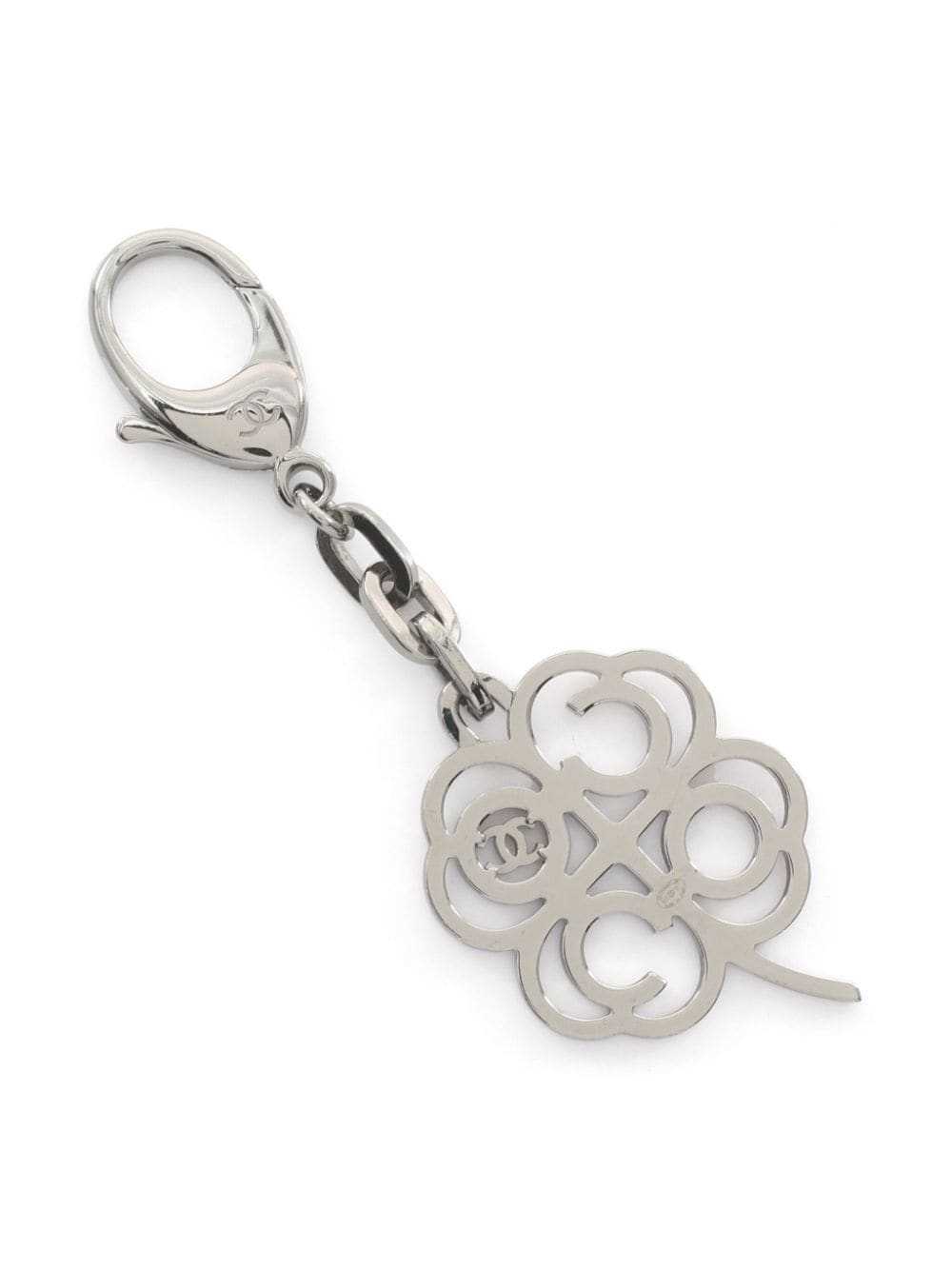 CHANEL Pre-Owned 1986-1988 clover motif keyring -… - image 2