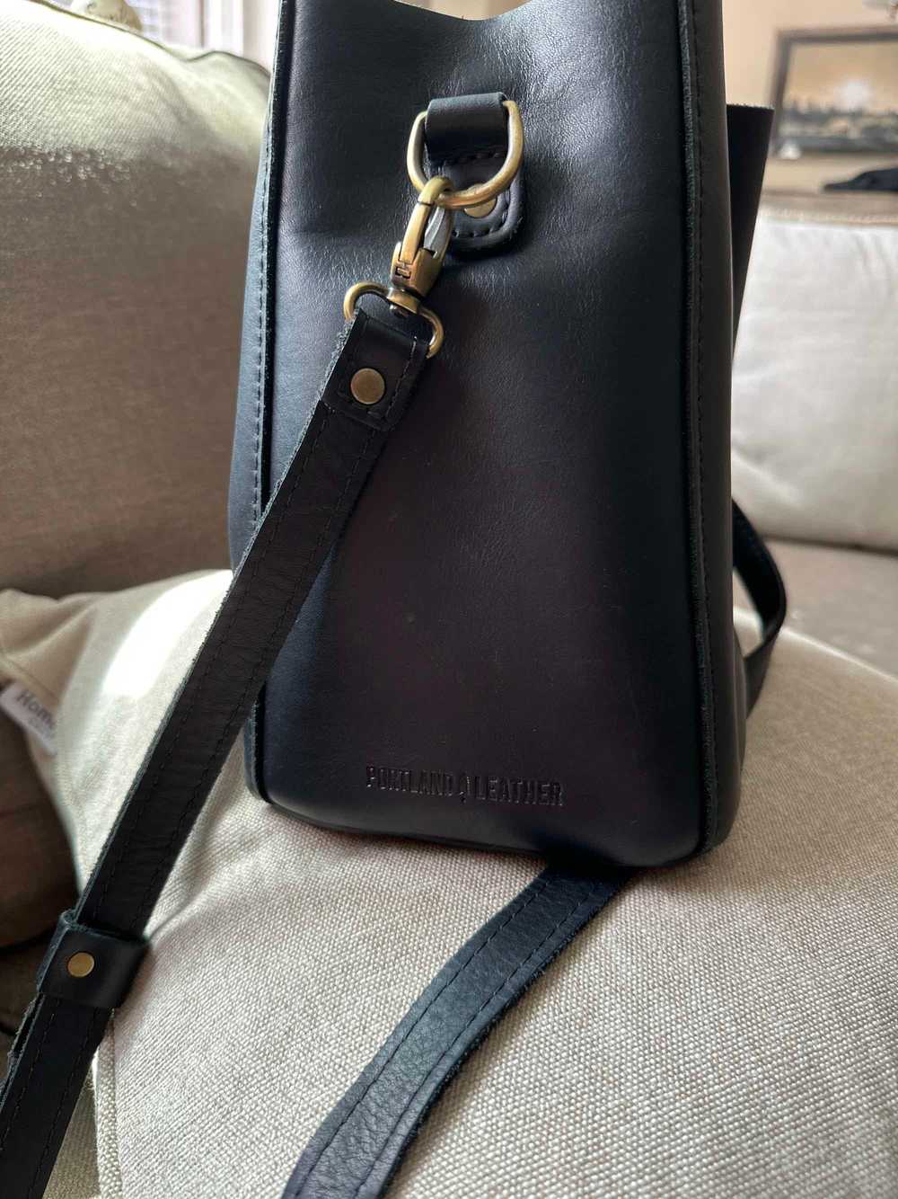 Portland Leather Butterfly Bucket Bag - image 2