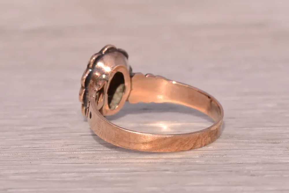 Australian Opal and Seed Pearl Ring in Rose Gold - image 3