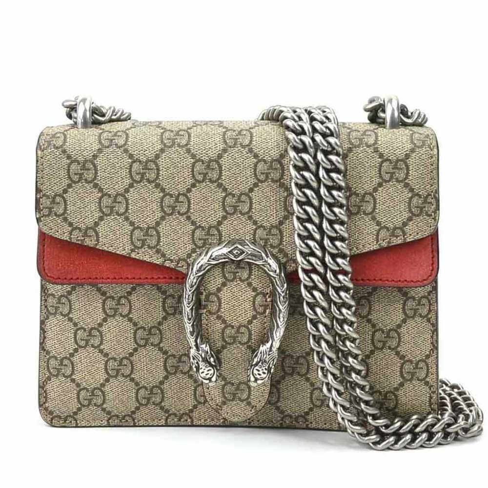 Gucci GUCCI Dionysus Shoulder Bag Suede Beige Bro… - image 1