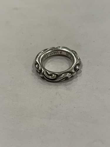 Chrome Hearts RARE Chrome Hearts Scroll Band Ring 