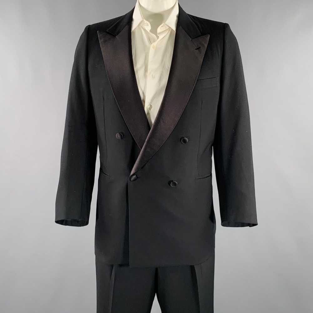 Brioni Black Wool Double Breasted Tuxedo - image 1