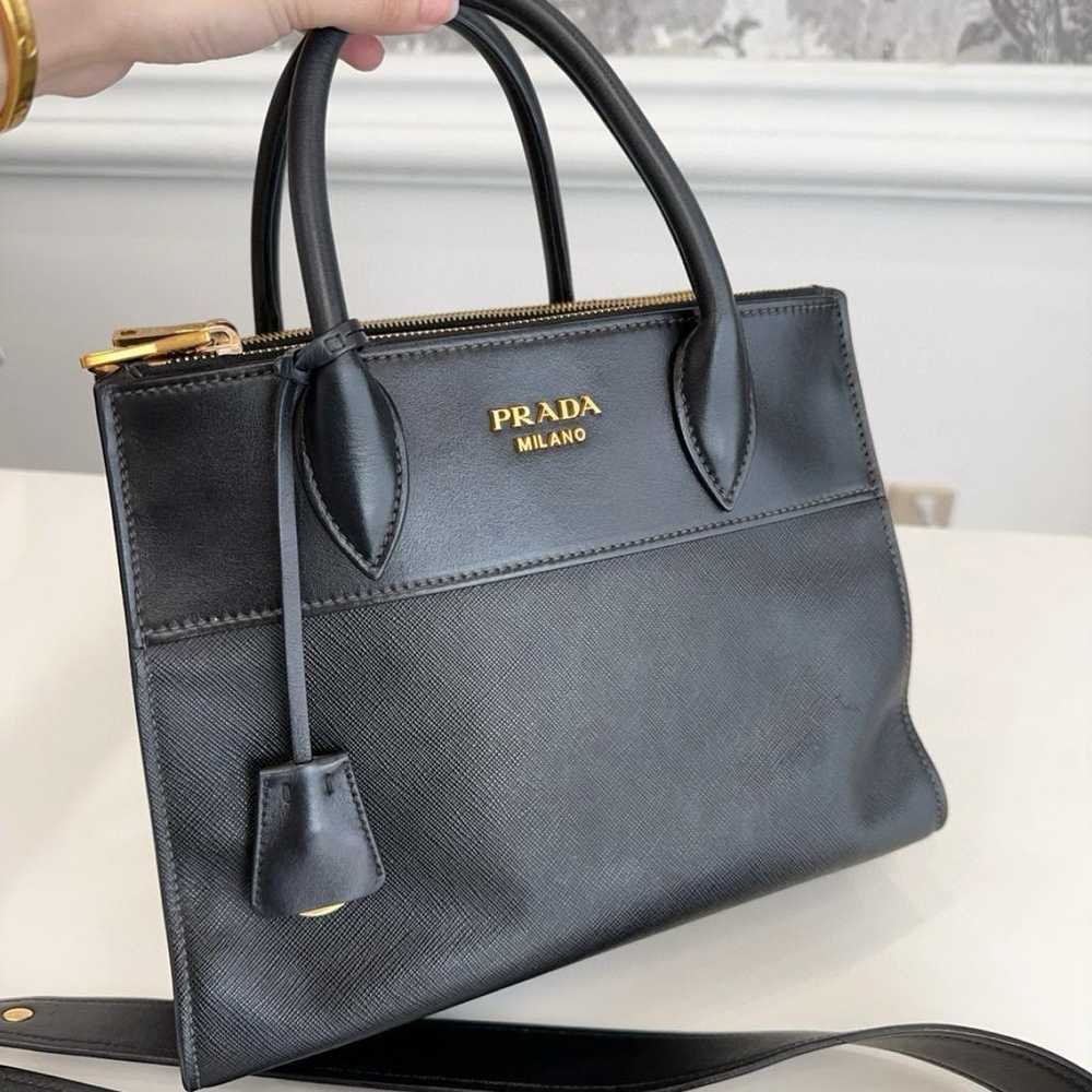 Prada Bibliothèque leather handbag - image 2