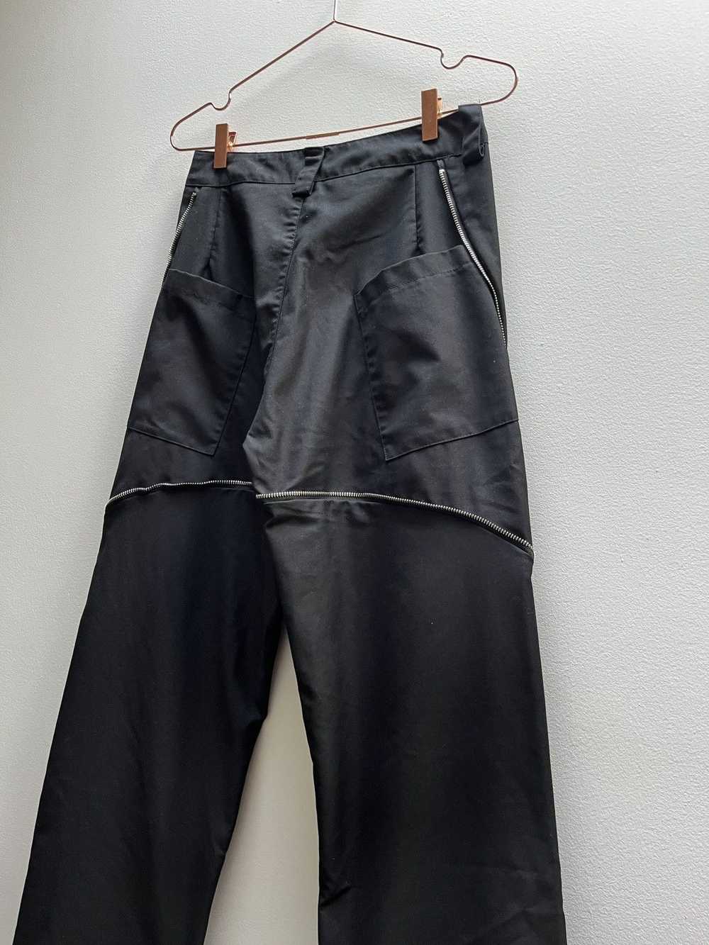 Designer × Streetwear Futuristic Wide Leg Zipper … - image 10