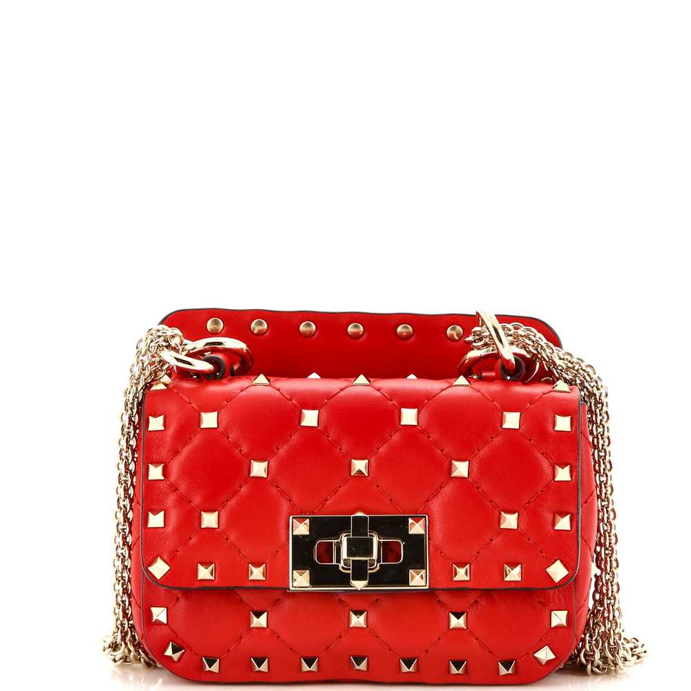 VALENTINO GARAVANI Rockstud Spike Flap Bag Quilte… - image 1