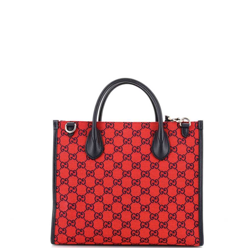 GUCCI Structured Top Handle Open Tote GG Canvas S… - image 3