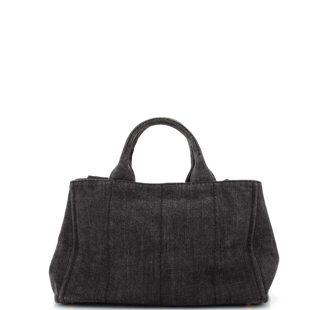 PRADA Canapa Convertible Tote Denim Medium - image 3