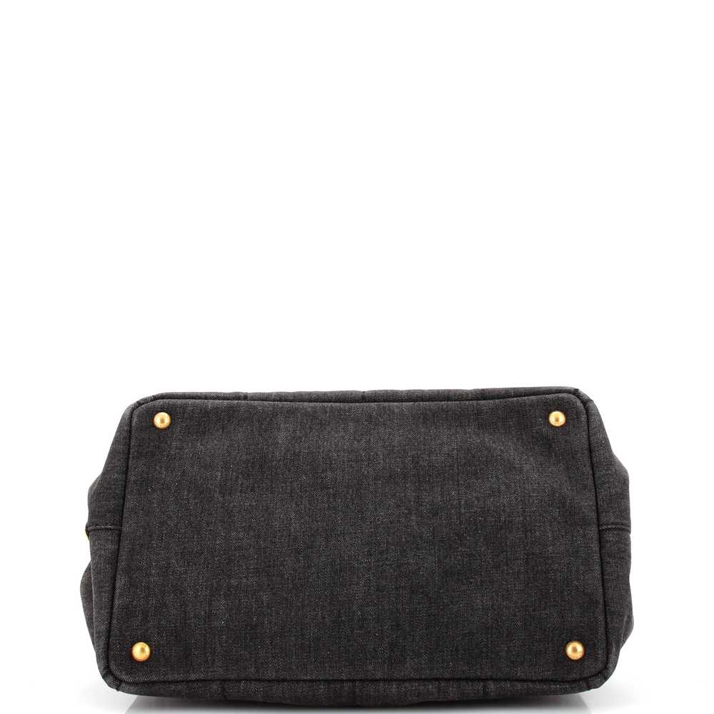 PRADA Canapa Convertible Tote Denim Medium - image 4