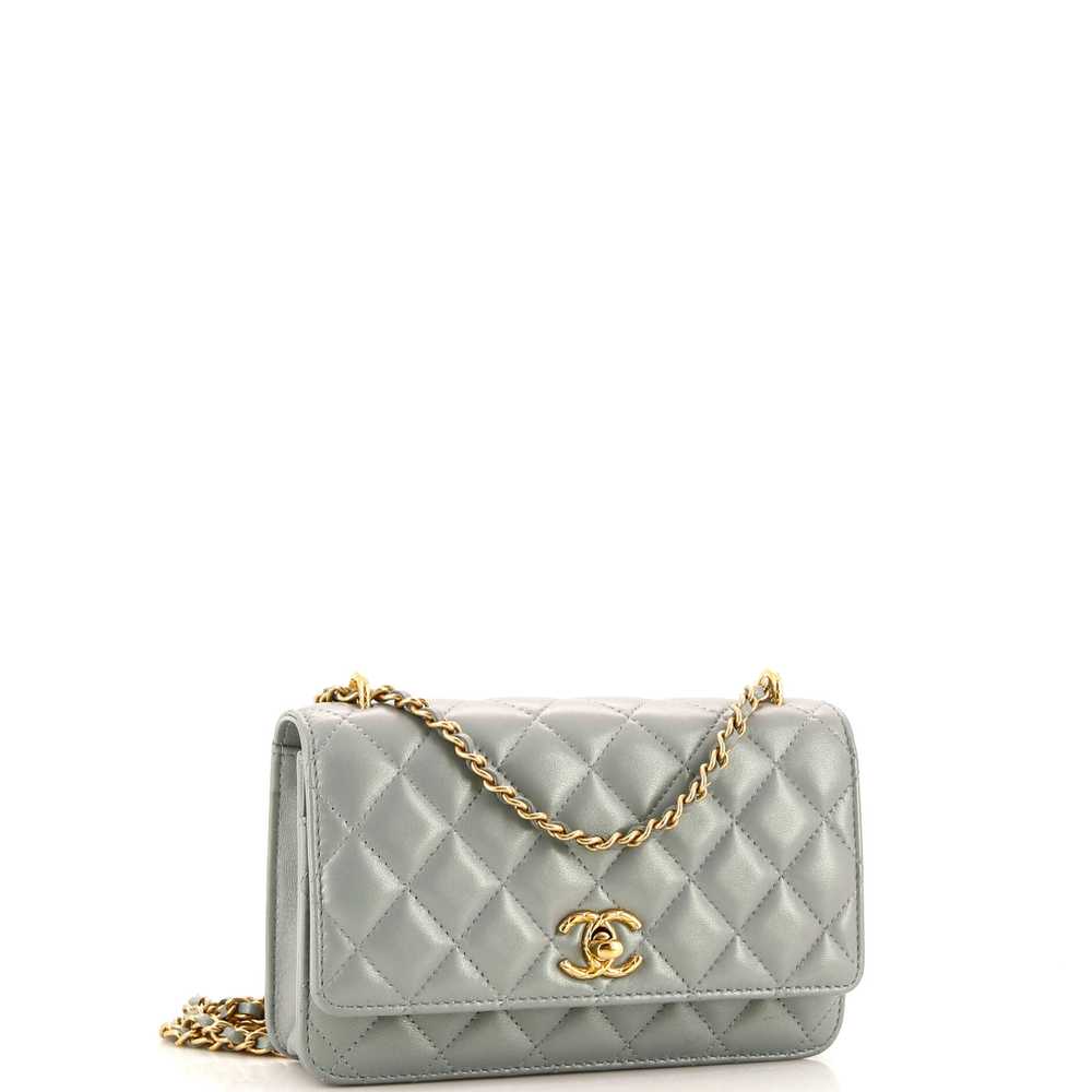 CHANEL Pearl Crush Wallet on Chain Quilted Irides… - image 2