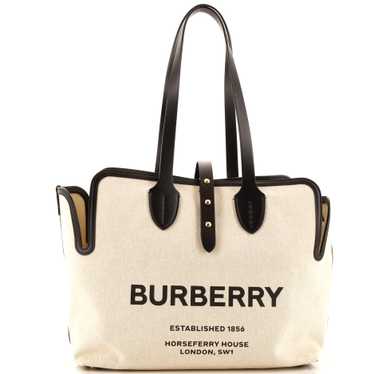 Burberry Soft Belt Bag Canvas with Leather Medium