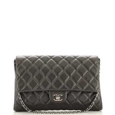 CHANEL Clutch with Chain Quilted Caviar - image 1