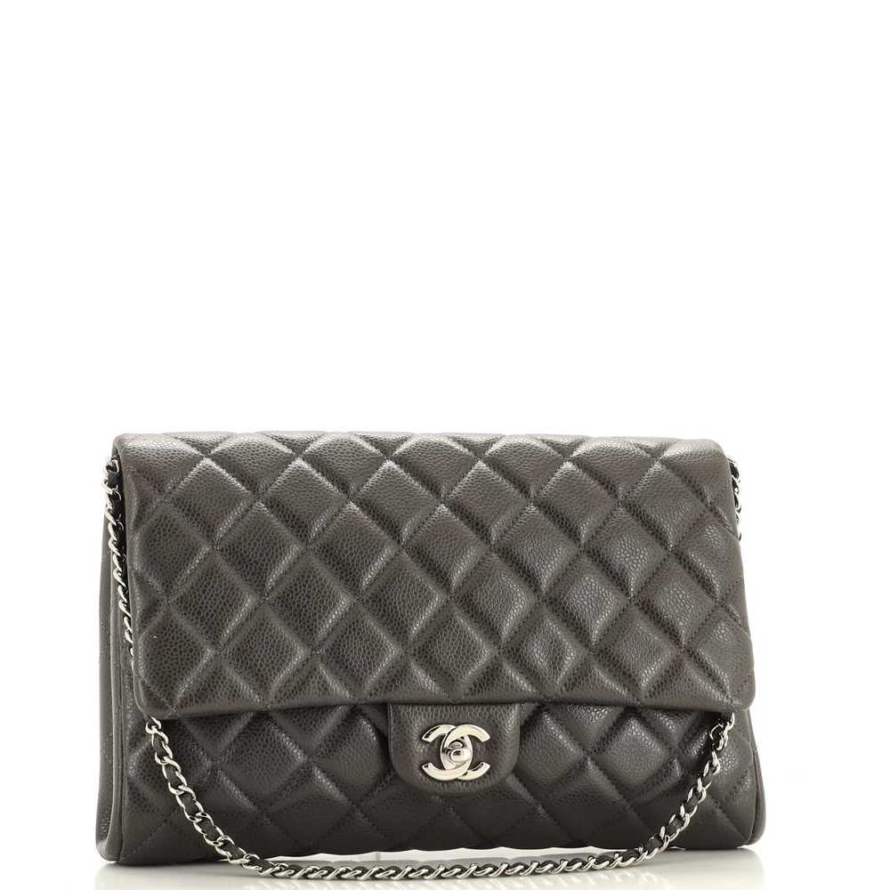 CHANEL Clutch with Chain Quilted Caviar - image 2