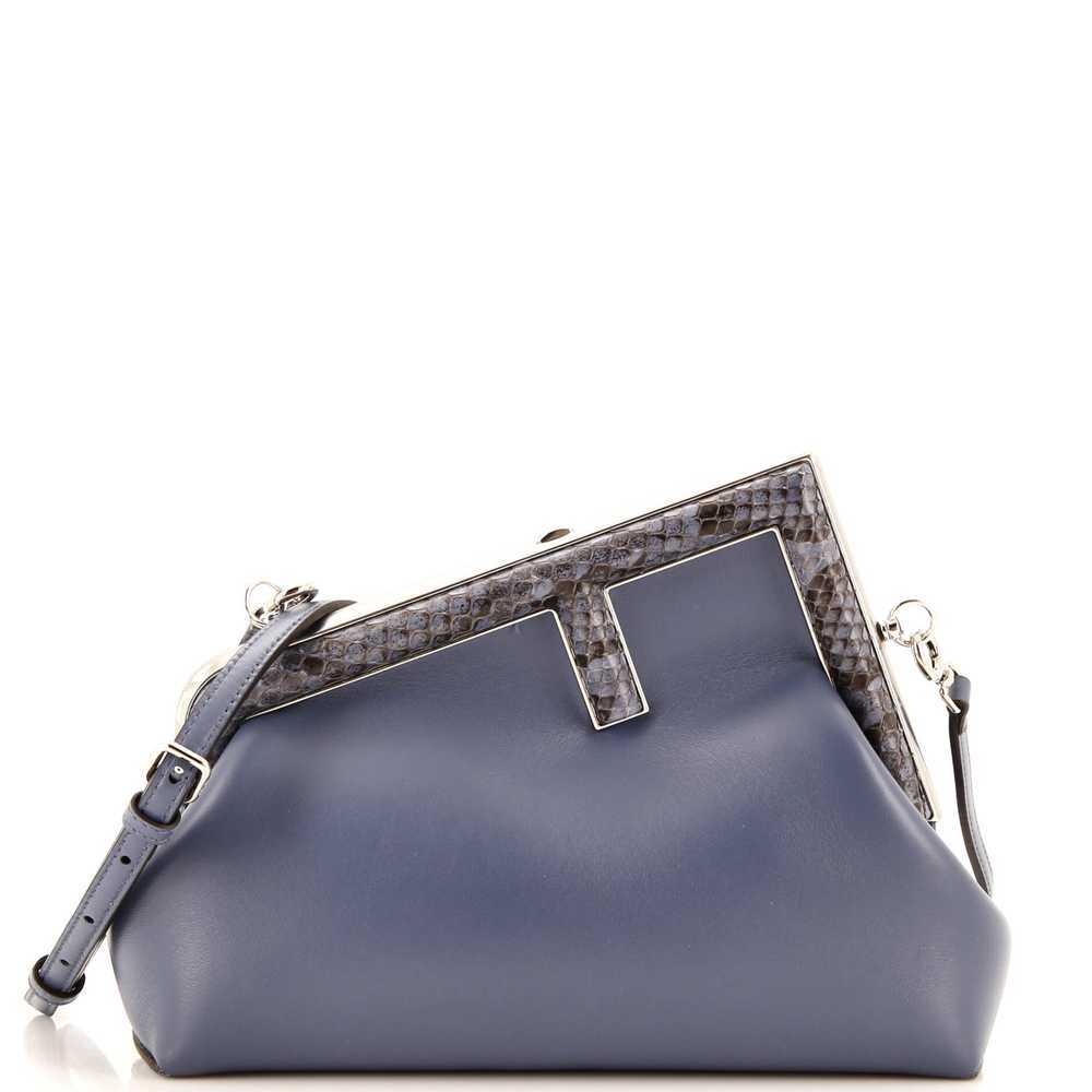 FENDI First Bag Leather with Python Small - image 1