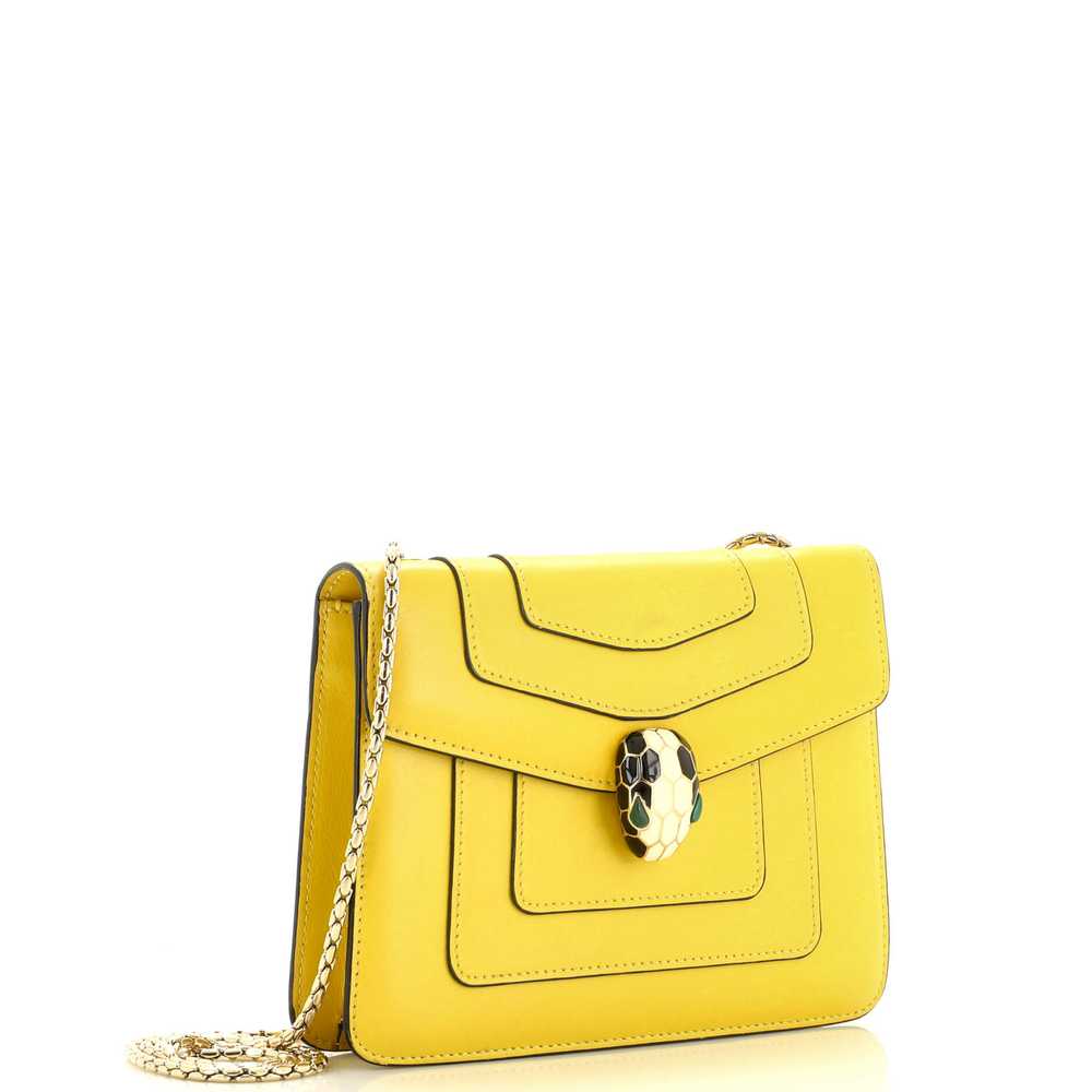 BVLGARI Serpenti Forever Square Shoulder Bag Leat… - image 2