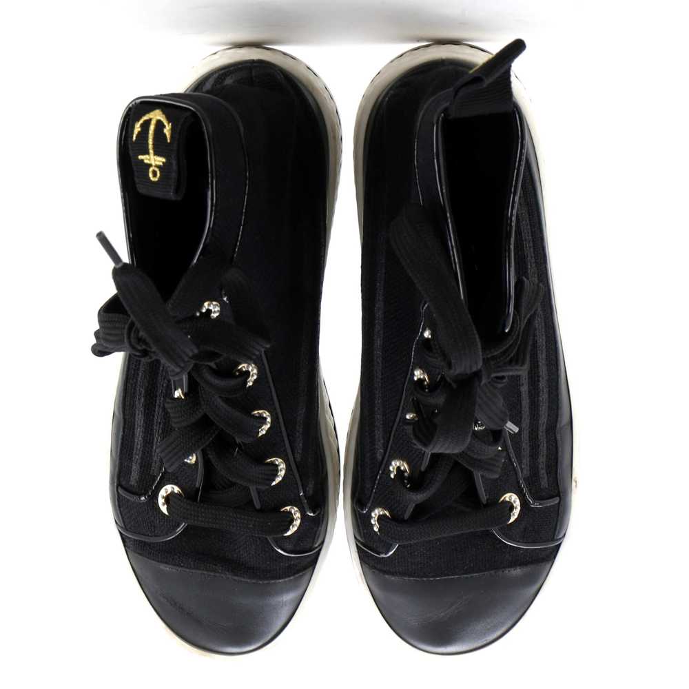 CHANEL Women's CC Cap Toe High-Top Sneakers Canva… - image 2