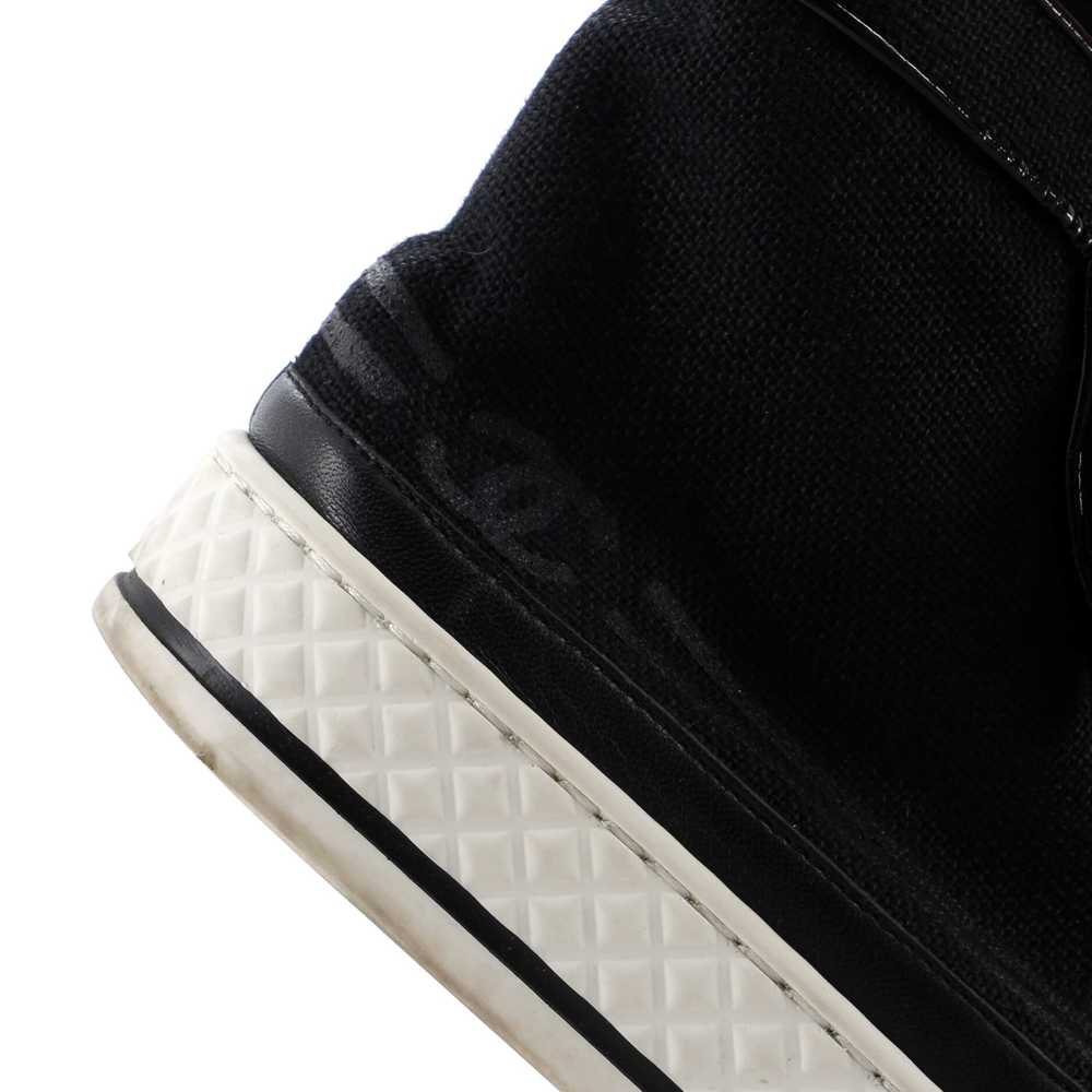 CHANEL Women's CC Cap Toe High-Top Sneakers Canva… - image 5