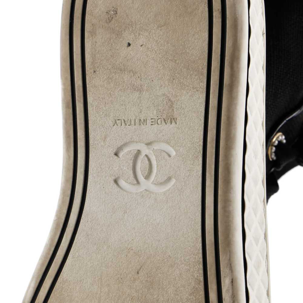 CHANEL Women's CC Cap Toe High-Top Sneakers Canva… - image 6