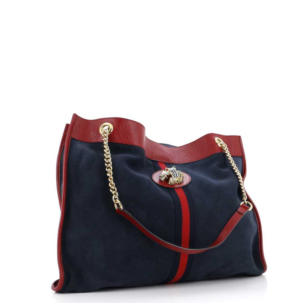 GUCCI Rajah Chain Tote Suede Large - image 3