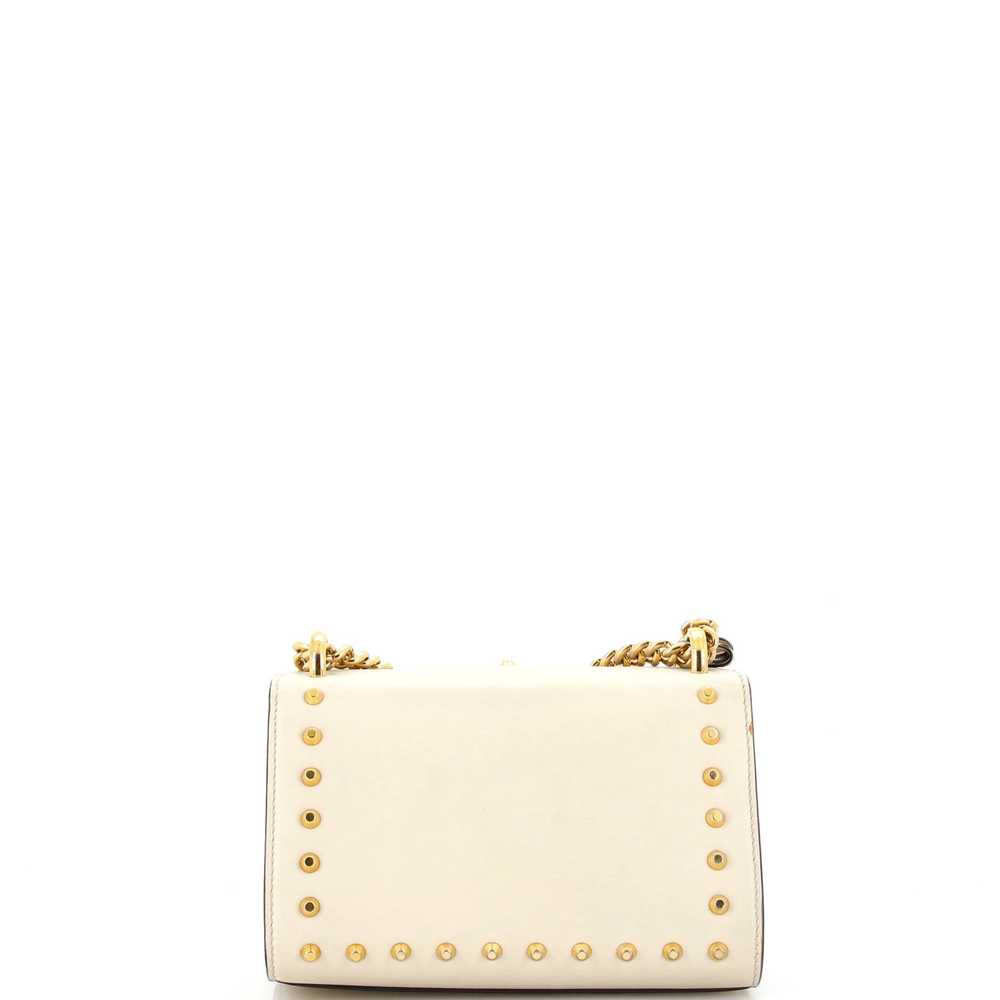 GUCCI Pearly Padlock Shoulder Bag Studded Leather… - image 3