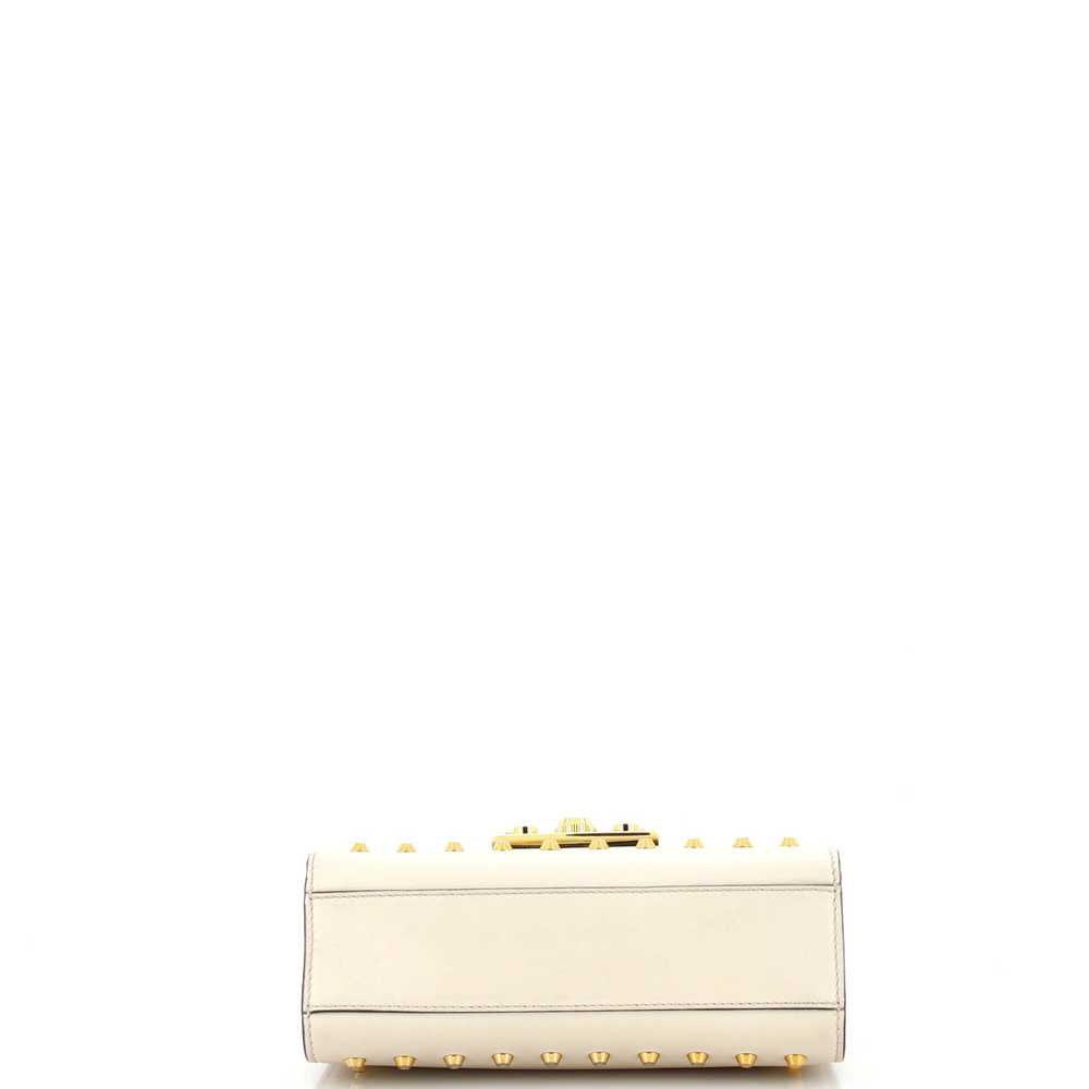 GUCCI Pearly Padlock Shoulder Bag Studded Leather… - image 4