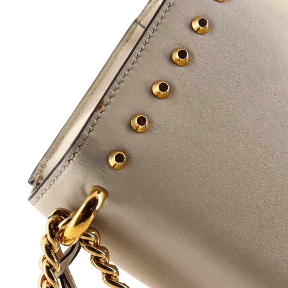 GUCCI Pearly Padlock Shoulder Bag Studded Leather… - image 8