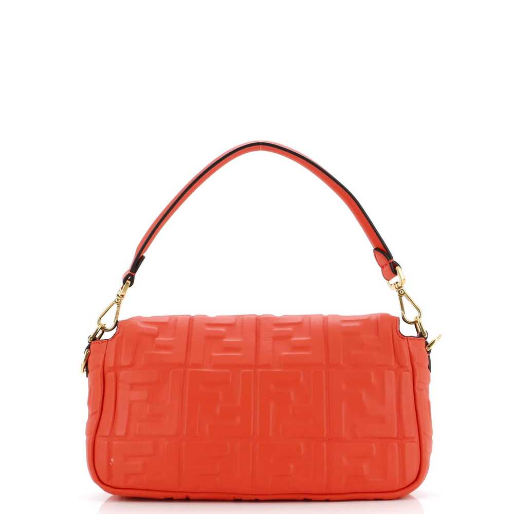 FENDI Baguette NM Bag Zucca Embossed Leather Medi… - image 3