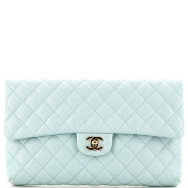 CHANEL Classic Flap Clutch Quilted Caviar