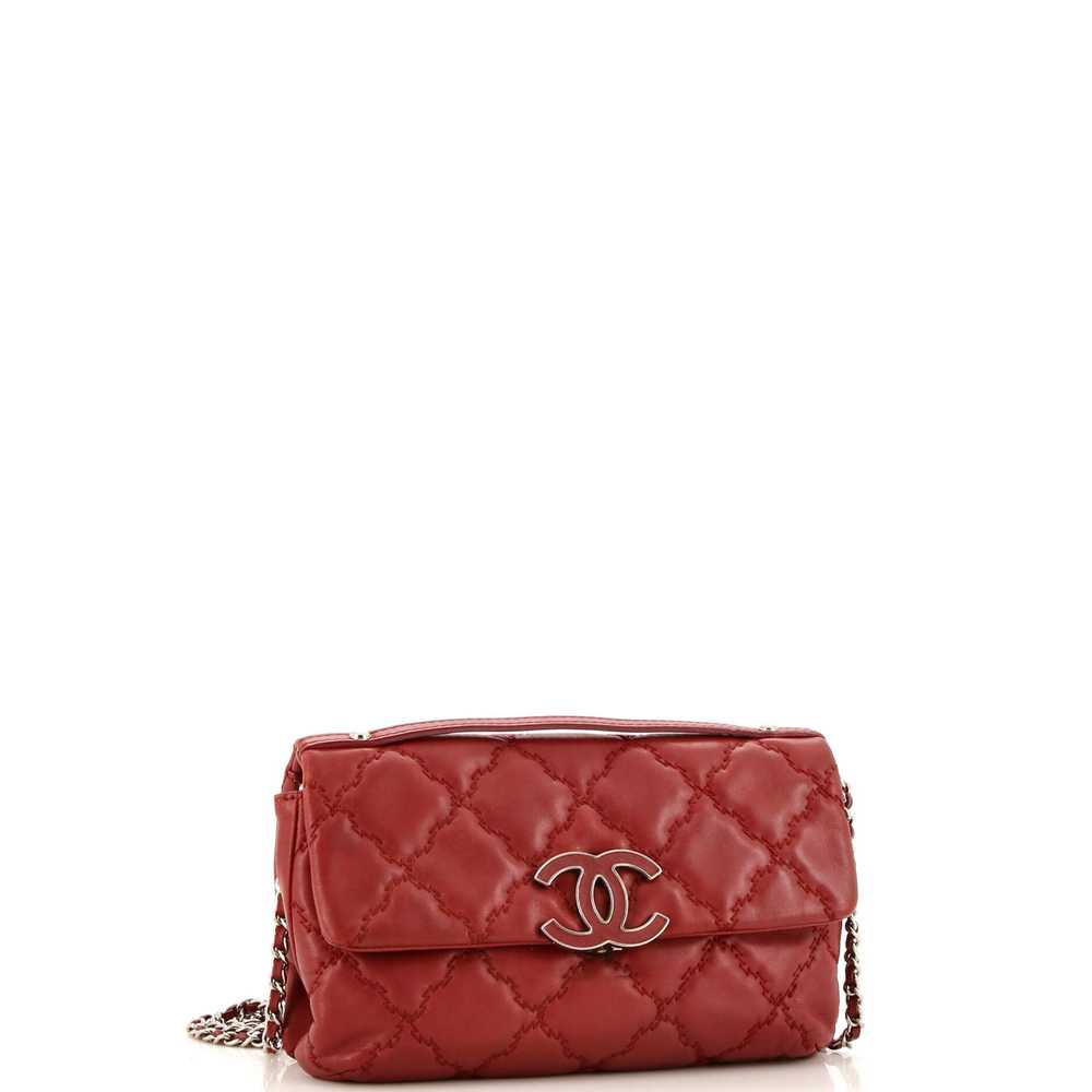 CHANEL Double Stitch Hamptons Flap Bag Quilted Ca… - image 2