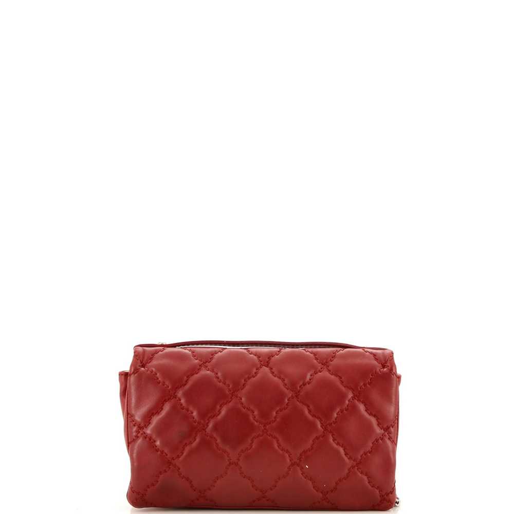 CHANEL Double Stitch Hamptons Flap Bag Quilted Ca… - image 3