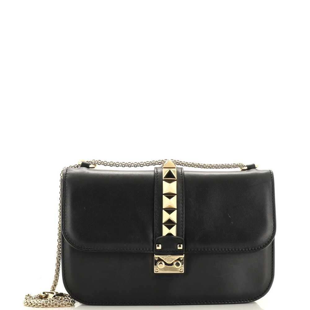 VALENTINO GARAVANI Glam Lock Shoulder Bag Leather… - image 1