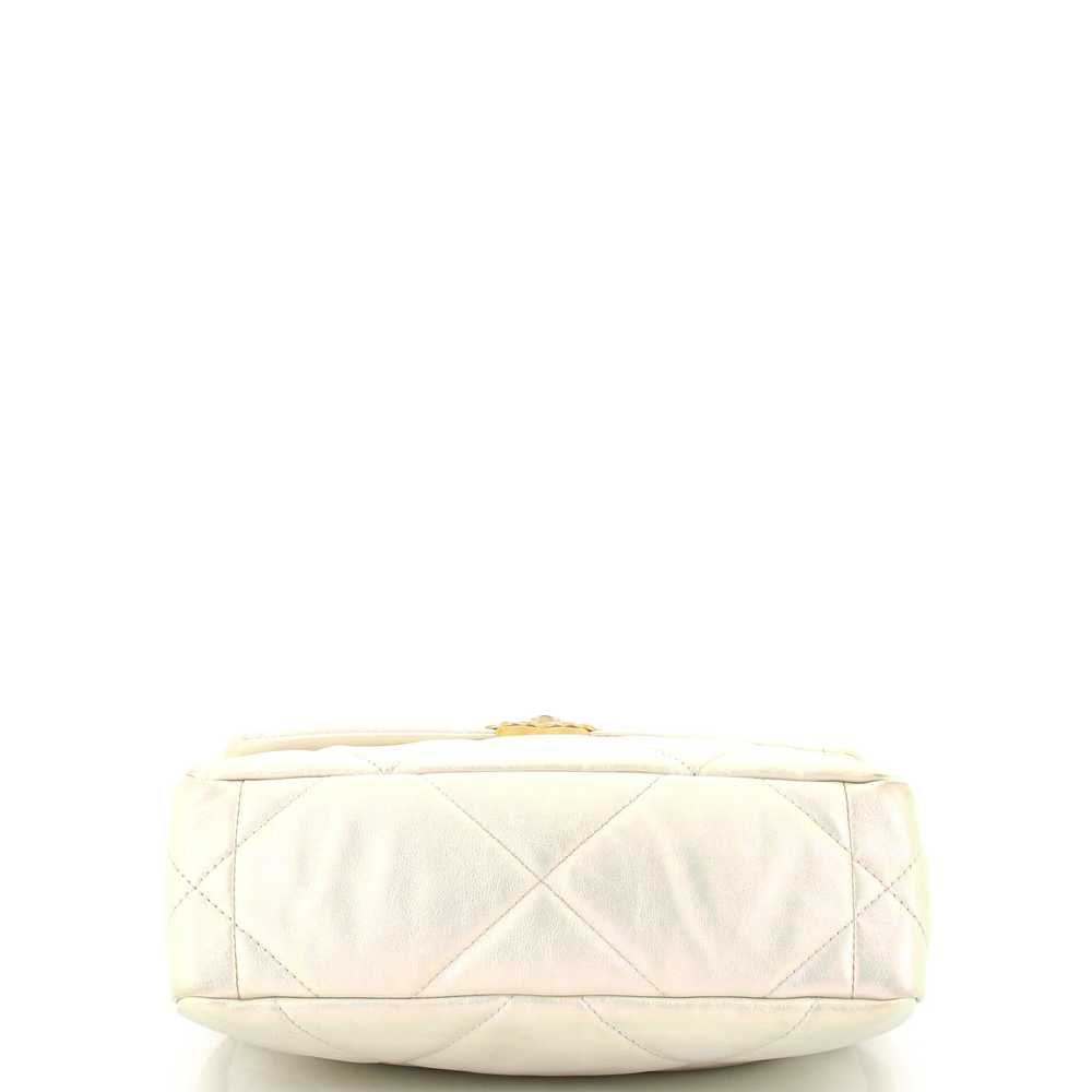 CHANEL 19 Flap Bag Quilted Iridescent Calfskin Me… - image 4