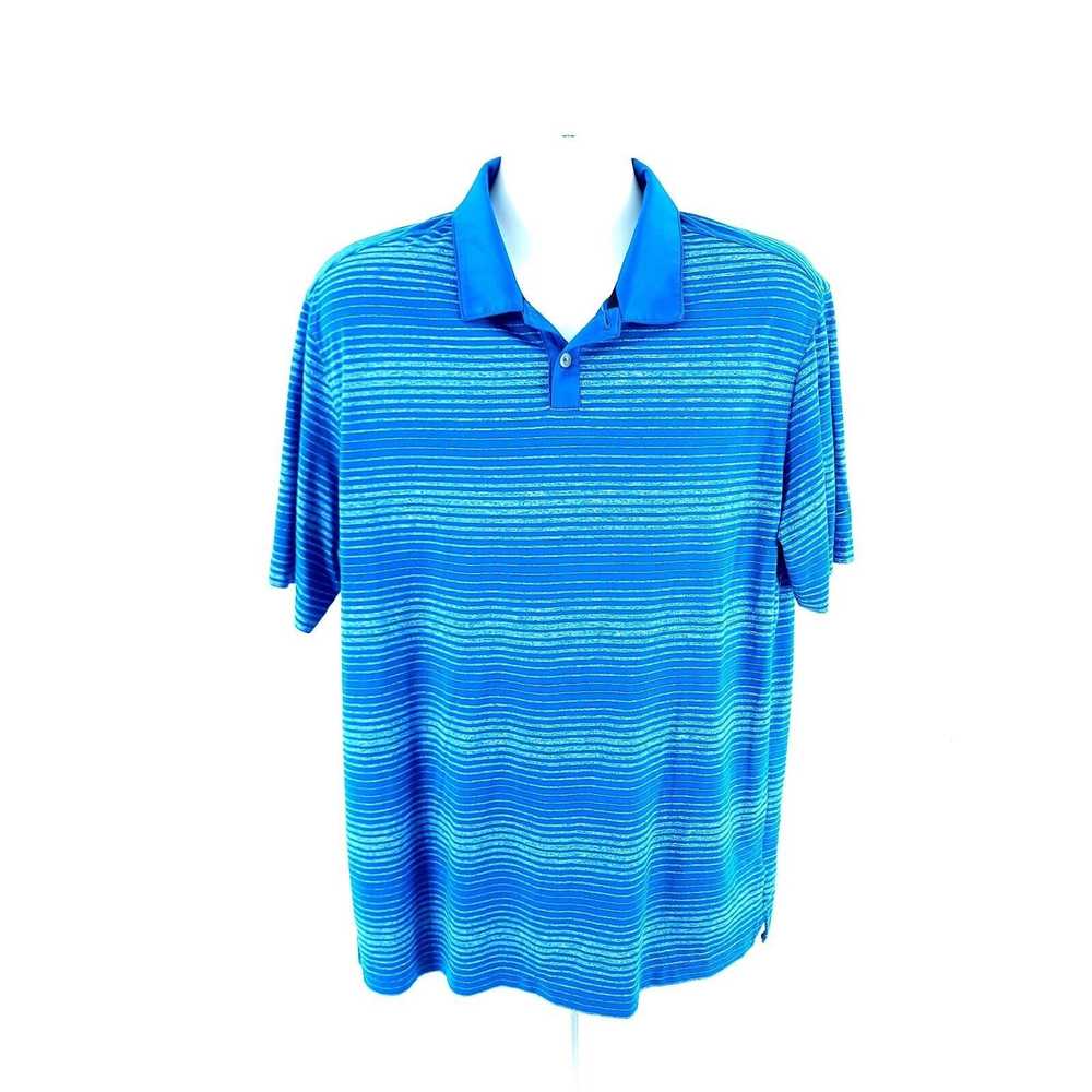 Nike Nike Golf Tour Performance Dri-Fit Blue Stri… - image 4