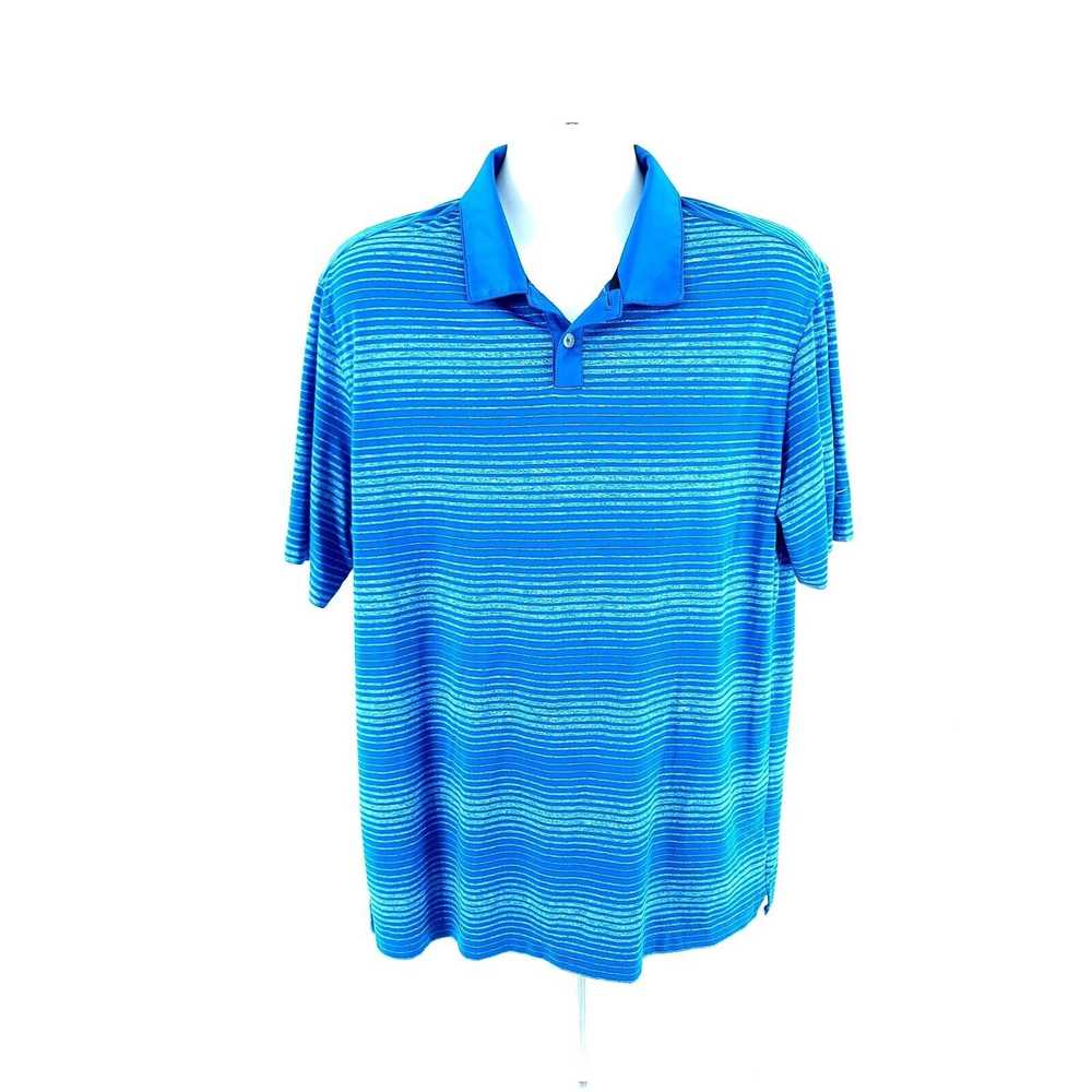 Nike Nike Golf Tour Performance Dri-Fit Blue Stri… - image 5